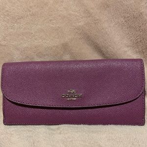 Coach Leather Slim Envelope Wallet